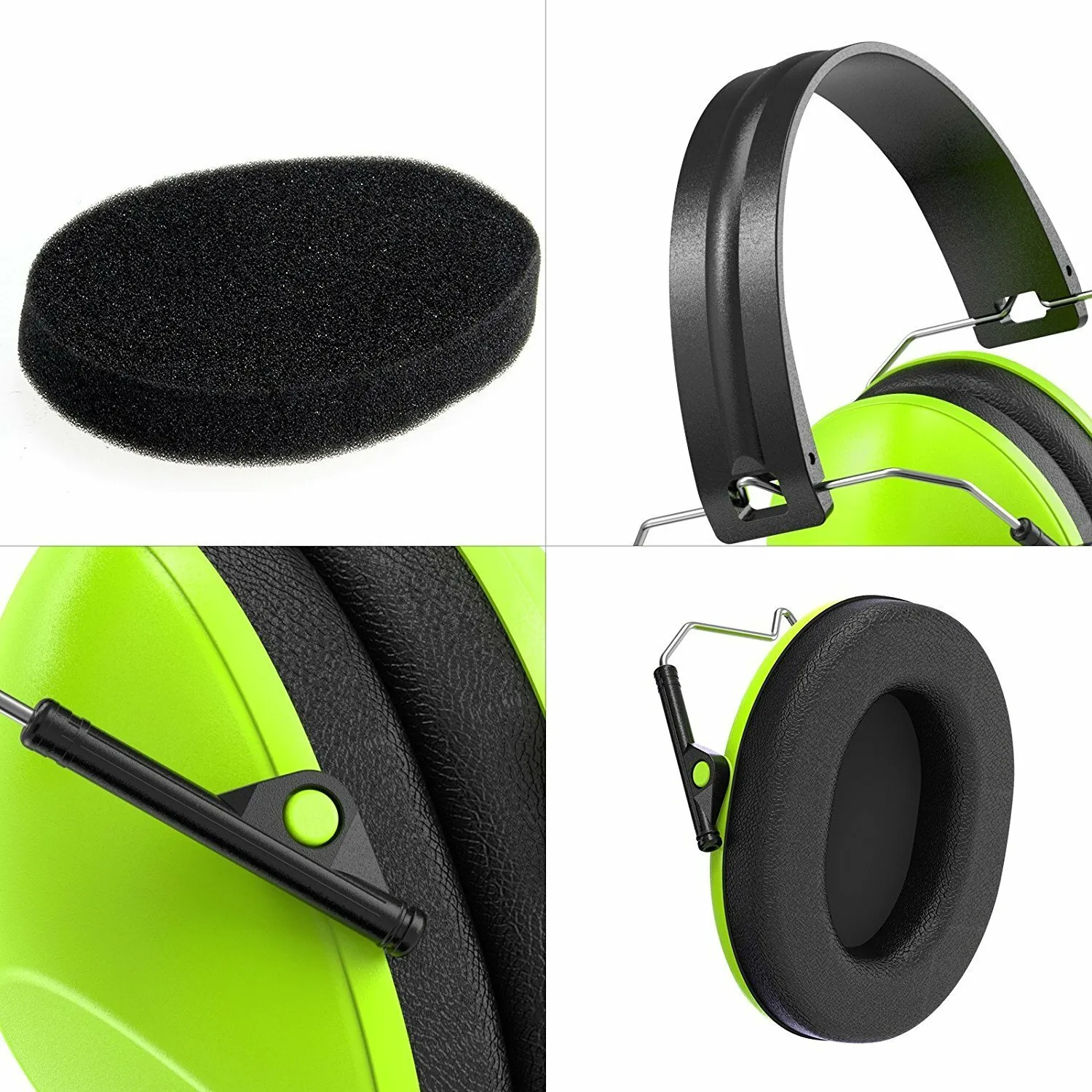 serie de imagini cu casti antifonice si componentele din care sunt formate