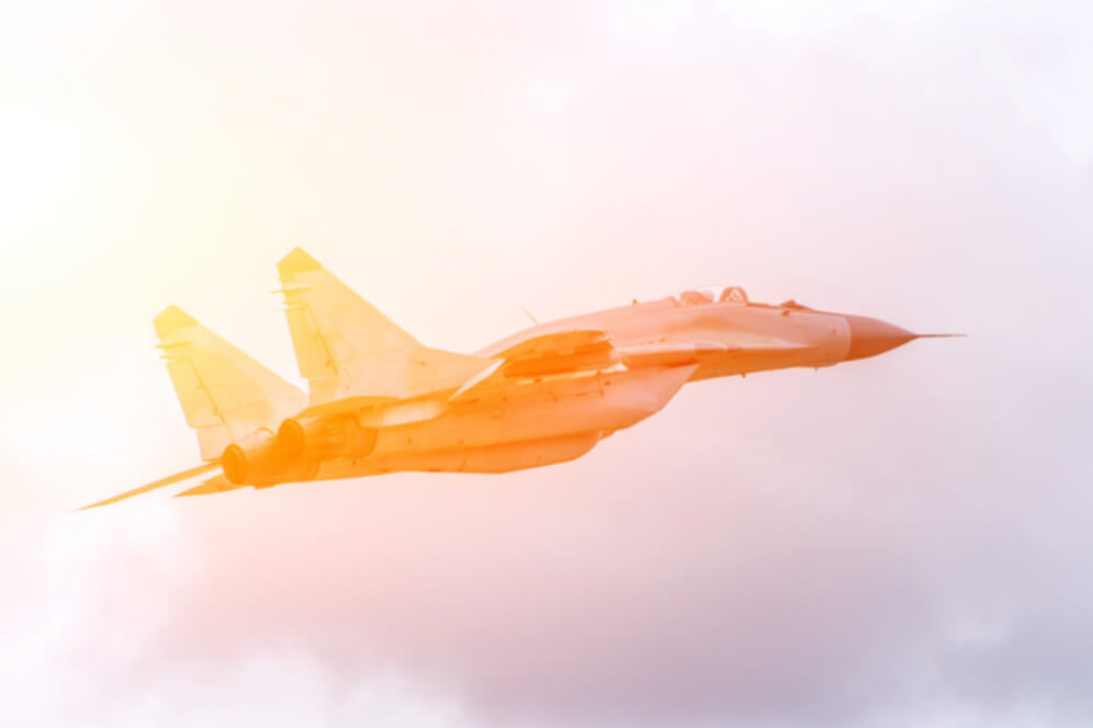 avion supersonic in zbor